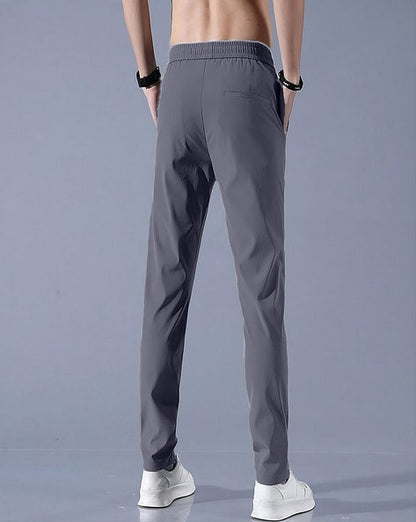 Men Solid Black, Grey Track Pants ( Pack of 2 )